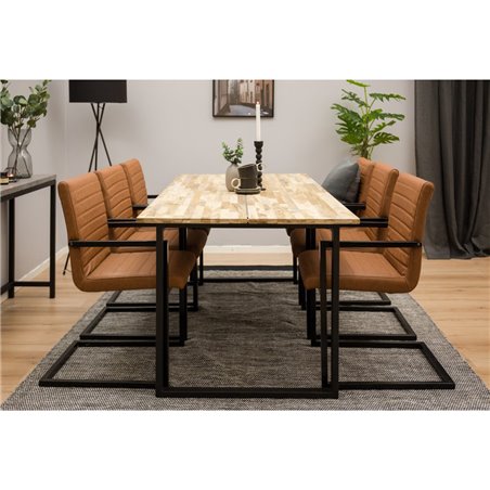 Cirebon Dining table 200*90cm - Teak / Black