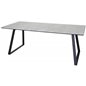 Estelle Dining Table Table 200*90 White Marble / Black Legs