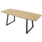 Inca Dining Table - 160/200*85*H75 - Oak / Black