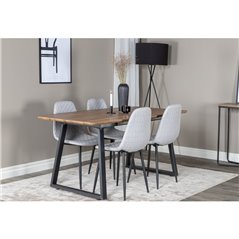 Inca Dining Table - 160/200*85*H75 - Oak / Black