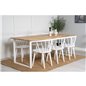 Cirebon Dining table 200*90cm - Teak / White