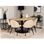 Cirebon Round Table - 140cm - Teak / Black