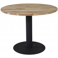 Cirebon Round Table - 140cm - Teak / Black