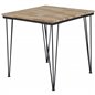 Bali Dining Table- 80*80cm - Teak / Black