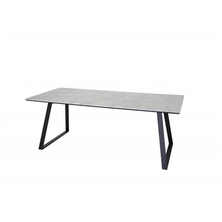 Estelle Dining Table 140*90 - White Marble / Black Legs