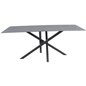 Piazza - Dining table - 180*90 - Sprayglass/Black