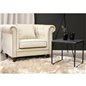 Velvet One Seater - Creme