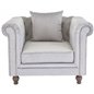 Velvet One Seater - Grey