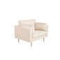 Bom - Single Chair Velvet - Creme