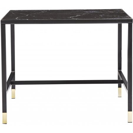 Dipp Square Sofa Table - 60*60*44 - Black / Brass