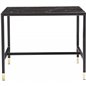 Dipp Square Sofa Table - 60*60*44 - Black / Brass