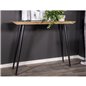 Edge Side Table - Sort / vintage Teak look