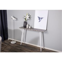 Avlastningsbord Edge 110 cm - Betong-Look / Vit