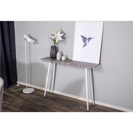 Edge Side Table - Hvid / beton look