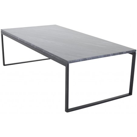 Estelle Sofa Table 120*60*36 Grey Marble / Matt Black