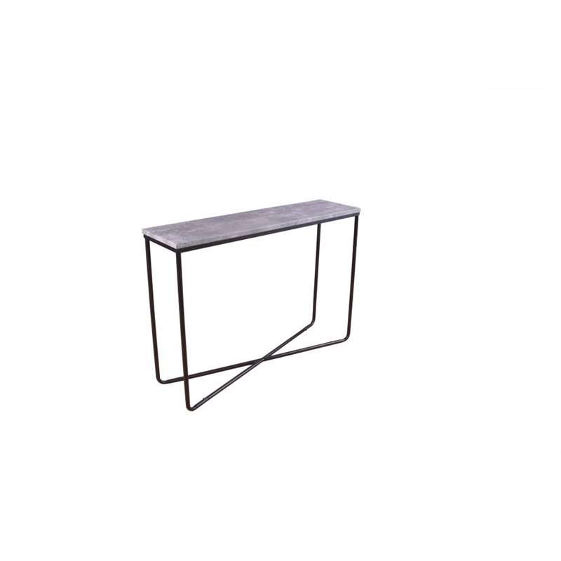 Palace Side Table - Black / Concrete-look