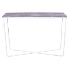 Palace Side Table - White / Concrete-look