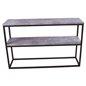 Purkauspöytä Rise Double Shelves 110 cm - Concrete-Look / musta