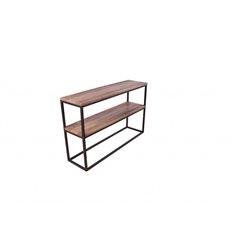 Purkauspöytä Rise Double Shelves 110 cm - Tiikki -Look / Musta