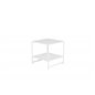 Staal - Side table with Shelf - White