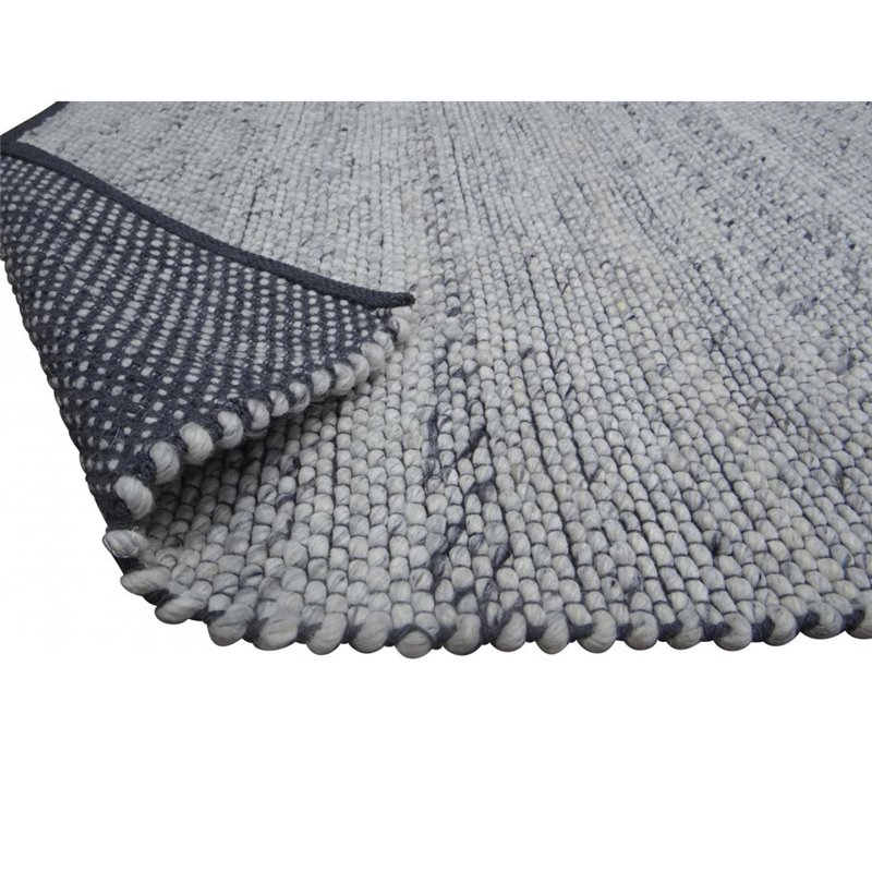 Ganga Wool Carpet - 170*240cm - Silver