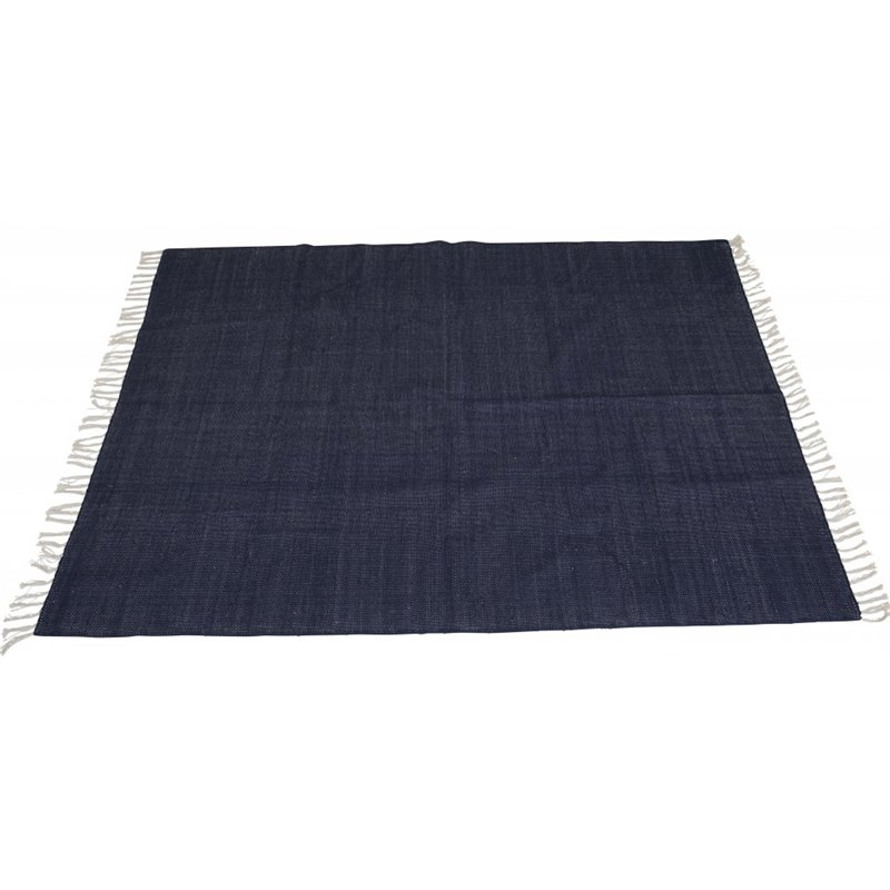 Panipat Cotton blend Carpet - 170*240 - Navy Blue