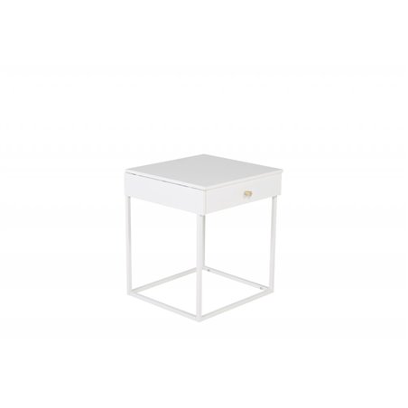 Bakal - Bedside Table - White