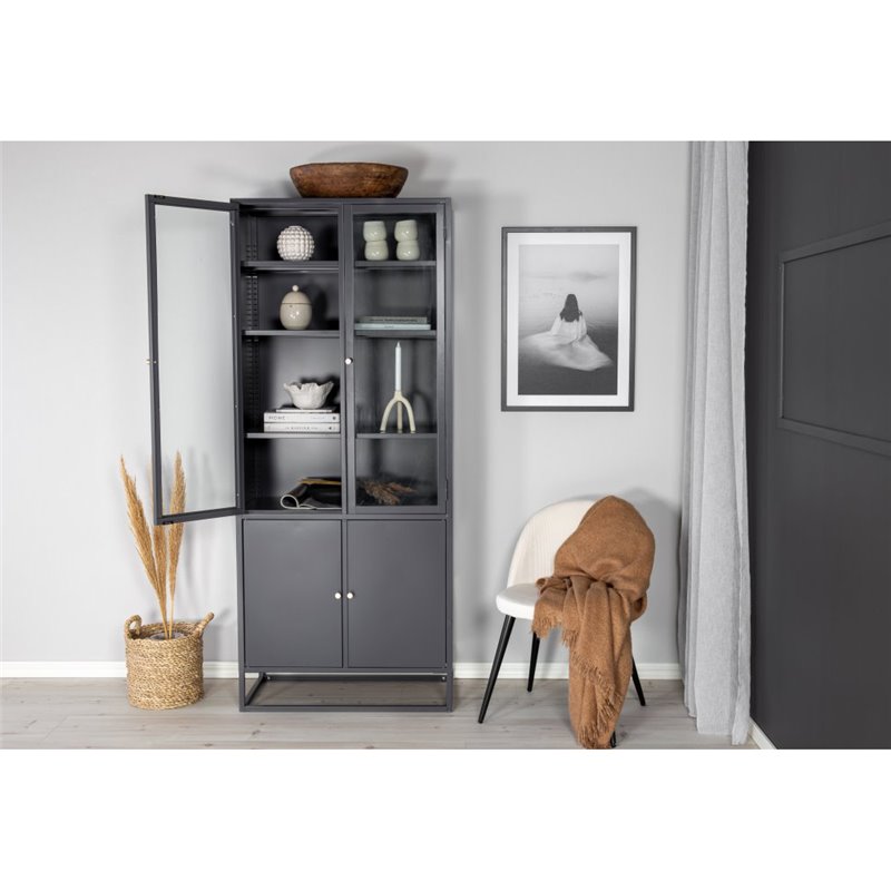 Bakal - Covered Bookcase - Light Grey