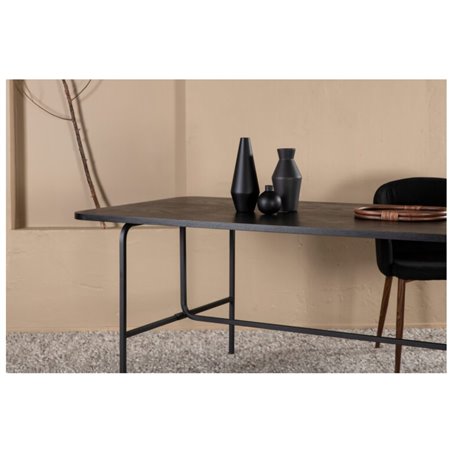 Uno Dining Table - Black / Black Veneer