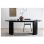 Bianca Oval Dining Table - Black / Black Veneer