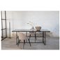 Leif Dining Table - Black / Black smoked smoked Glass