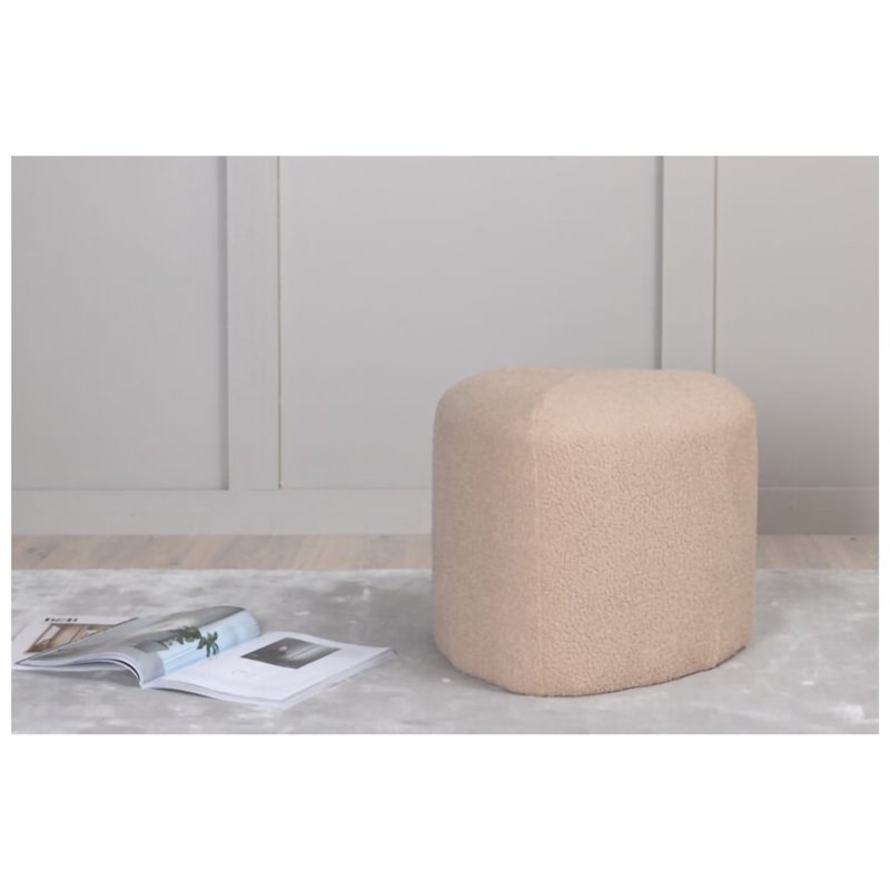 Peg Pouf - / beige nalle