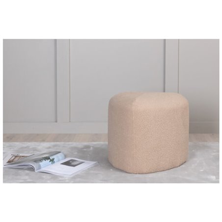 Peg Pouf - / beige nalle