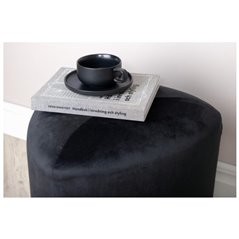 Peg Pouf - / Black Velvet