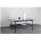 Von Staf Sofa Table - black / Black Glass Marble