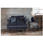 Sofia Single Sofa - Black / Dark Grey Velvet