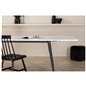 Jimmy Dining Table - Black / White HPL