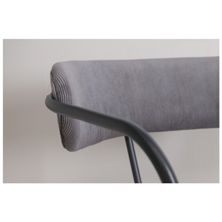 Duffy Single Sofa - Sort / Grå fløjlsbukser