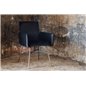 Pippi Chair - Distressed Copper / Black Velvet