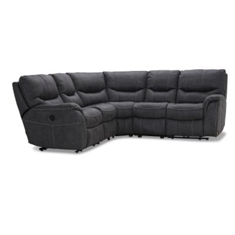 Hjørnesofa El-Recliner Colorado - Mikrostof - Grå