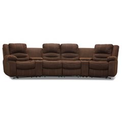 Soffa El-recliner 4-Sits med 2 Konsoler - Cine