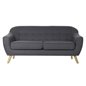 3-personers sofa DKD Home Decor Grå Polyester Gummi træ (170 x 80 x 81 cm)