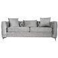 3-personers sofa DKD Home Decor Polyester Metal Lysegrå (210 x 88 x 76 cm)