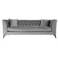 3-personers sofa DKD Home Decor Polyester Metal Lysegrå (230 x 88 x 81 cm)