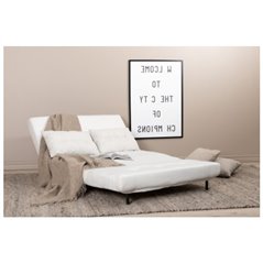 Bäddsoffa 2-Sits Vicky - Off-White/Ljusbeige - Tyg