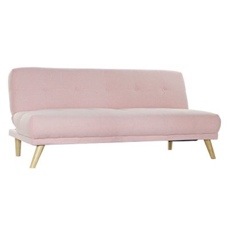 Sovesofa DKD Home Decor Polyester Gummi træ (170 x 80 x 76 cm) (172 x 102 x 38 cm)