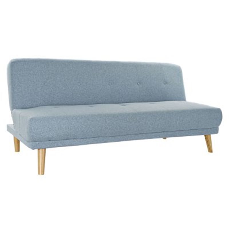 Sovesofa DKD Home Decor Polyester Gummi træ (172 x 80 x 76 cm) (172 x 102 x 38 cm)