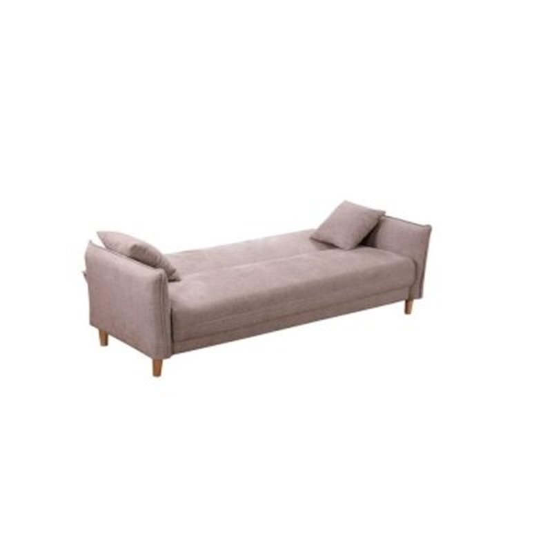 Sovesofa DKD Home Decor Polyester Gummi træ (206 x 85 x 82 cm)