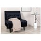 Vicky Folding Bed Single - Black / Black Velvet