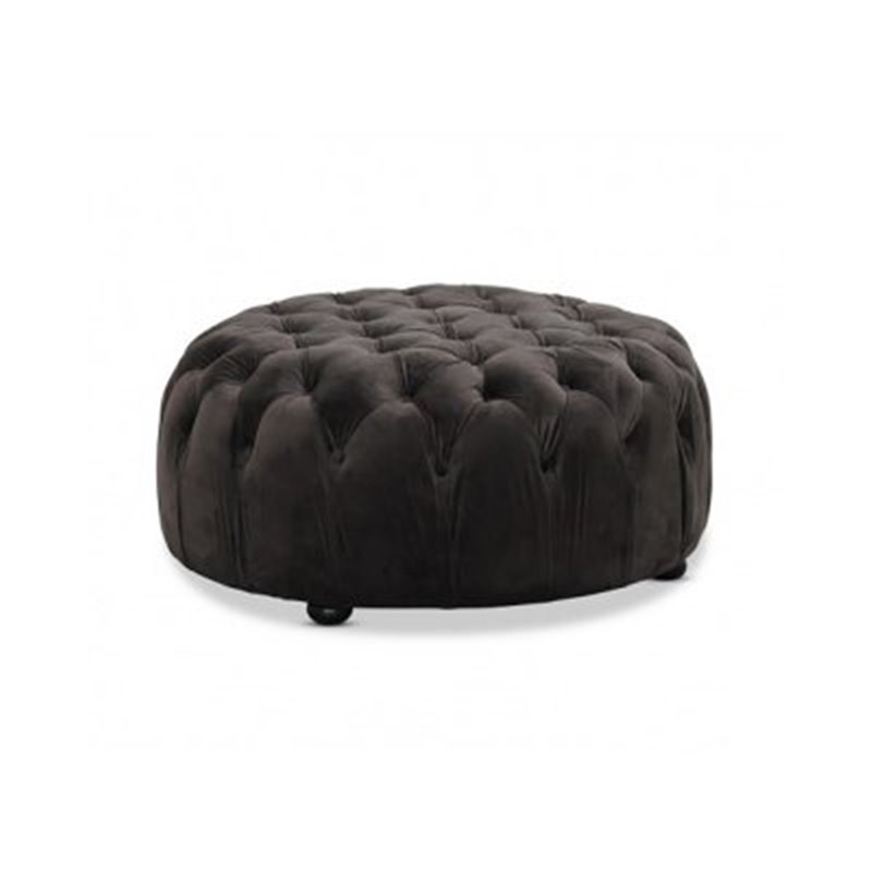 Taburet / Puff Chesterfield - Chester - Graphite Grey - Velvet